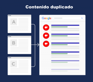contenido duplicado soluciones